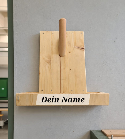 Helmhalter aus Holz Helmgarderobe Biker